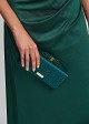 Clutch bag with strass