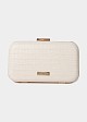 Croco clutch bag