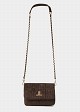 Mini shoulder bag with a quilted suede-effect