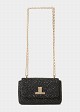 Mini bag in sequined tweed fabric