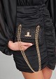 Mini bag in sequined tweed fabric