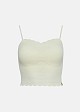 Stretch lace bustier