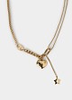 Gold chain with heart