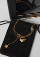 Gold chain with heart