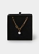 Gold chain with pearl
