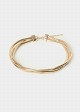 Triple collar necklace in gold tone