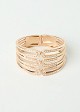 Wide gold-tone cuff bracelet