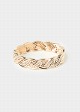 Braided bracelet with rhinestone