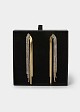 Knot drop earrings with rhinestones