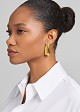 Oversize earrings in gold tone