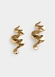 Wavy dangle earrings