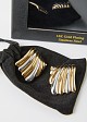 Two-tone square earrings