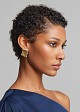 Two-tone square earrings