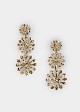 Flower dangle earrings
