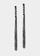 Drop earrings with small crystal stones