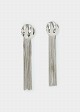 Round chain drop earrings