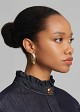 Oval stud earrings