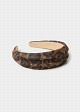 Animal print στέκα μαλλιών