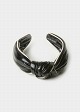 Two-tone headband in leather-look