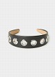 Headband with circular metal details