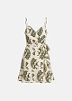 Printed wrap camisole dress
