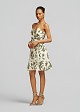 Printed wrap camisole dress