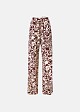 Printed wide leg trousers