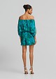 Tropical printed off-shoulder top