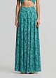 Pantaloni wide leg lejeri cu print