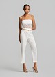 Chinos trousers with a linen-look fabric