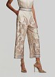 Satin look wide leg trousers in paisleys print