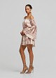 Off-shoulder printed playsuit