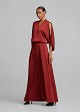 Top with cut-out details and a satin finish