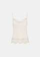 Lingerie top with lace trim