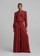 Sheer jacquard blouse