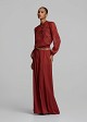 Sheer jacquard blouse
