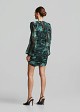 Printed mini dress with ruched details