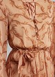 Frilled midi dress in ethnic print