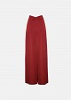 High-waisted wide-leg trousers with a satin finish