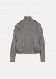 Bomber jacket made of lurex fabric