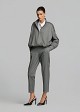 Bomber jacket made of lurex fabric