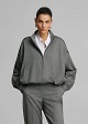 Bomber jacket made of lurex fabric
