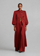 Longline shirt in satin look