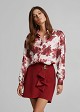 Printed shirt in satin finish