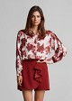 Printed shirt in satin finish