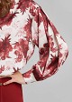 Printed shirt in satin finish