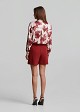 Printed shirt in satin finish