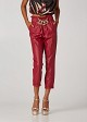 Highrise baggy leather look trousers
