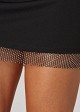 Mini skirt with net strass decoration