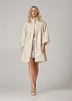 Vinyl trench coat with high collar